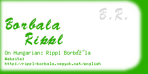 borbala rippl business card